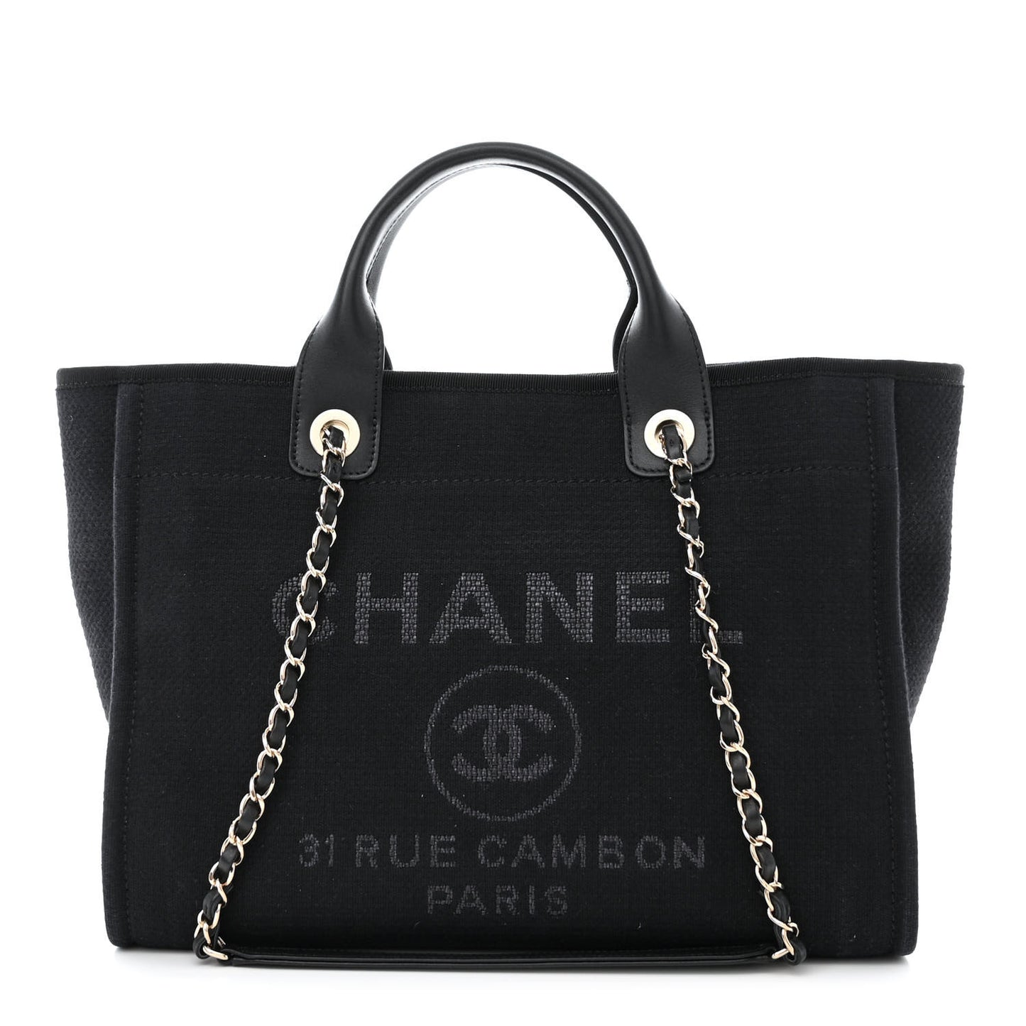 Mixed Fibers Small Deauville Tote Black