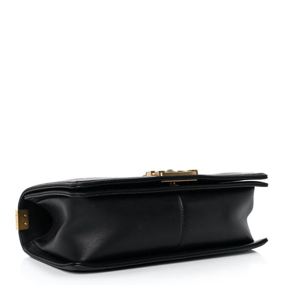 Chanel Caviar Suede Calfskin Chevron Medium Boy Flap Black 3 of 11