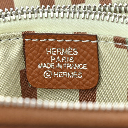 Hermes Epsom Silk'in Compact Wallet Gold 7 of 8