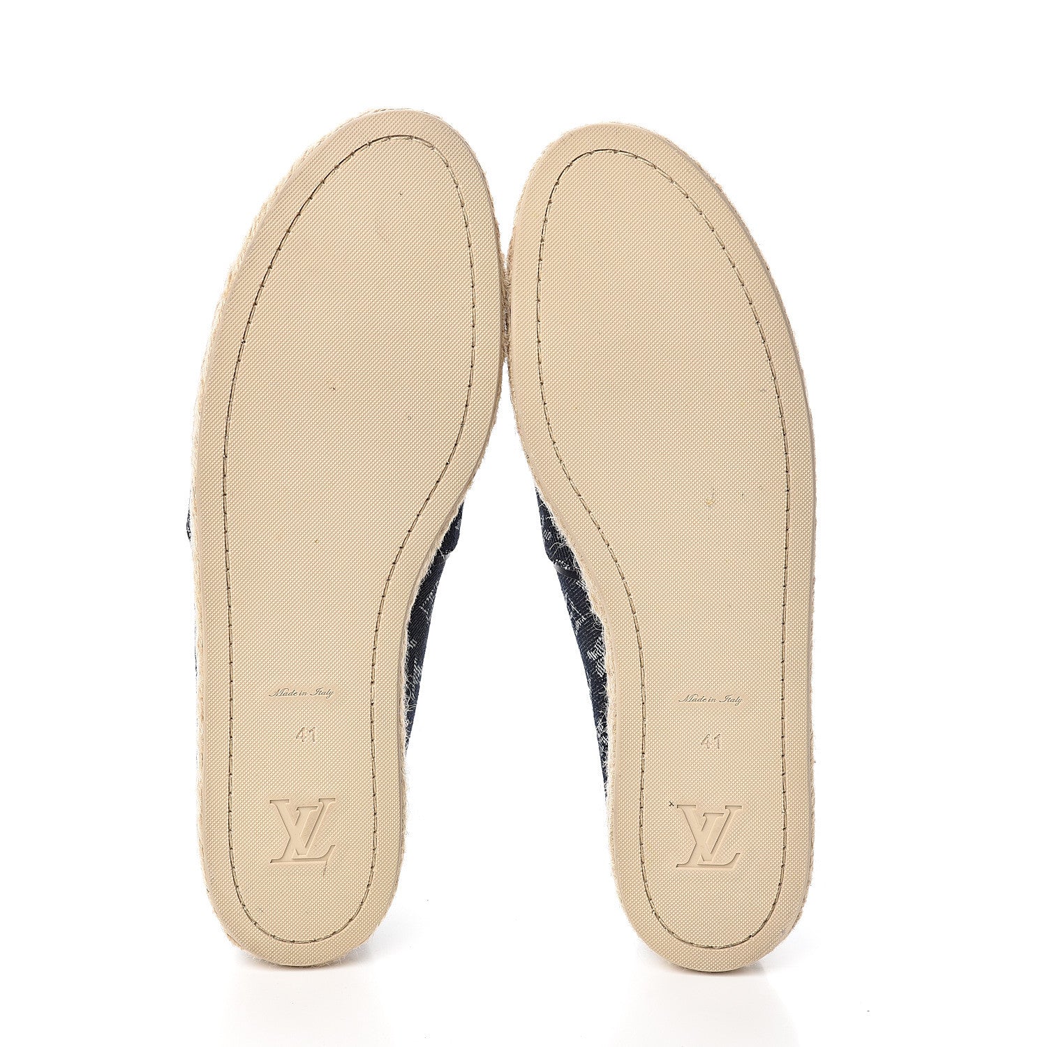 Louis Vuitton Monogram Denim Waterfall Espadrille 41 Marine 5 of 8