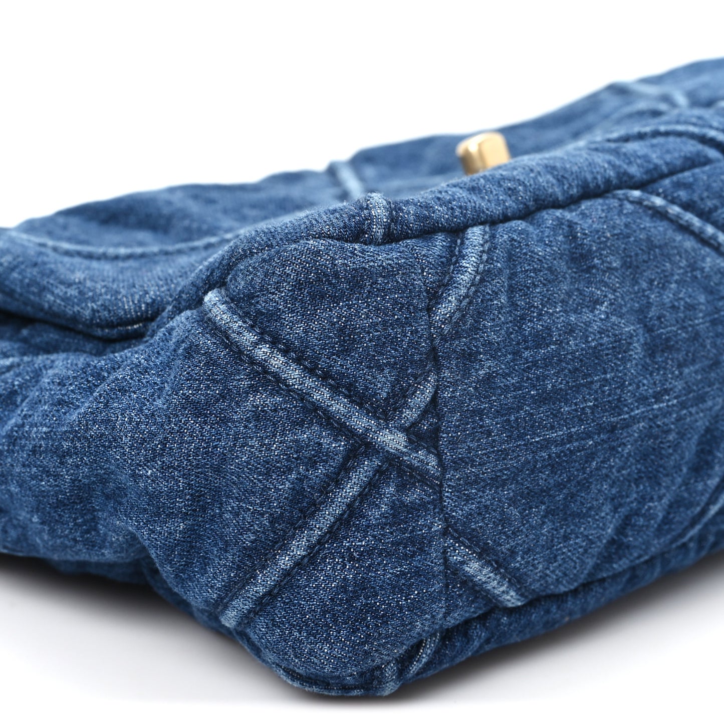Denim Quilted Medium Chanel 19 Flap Blue