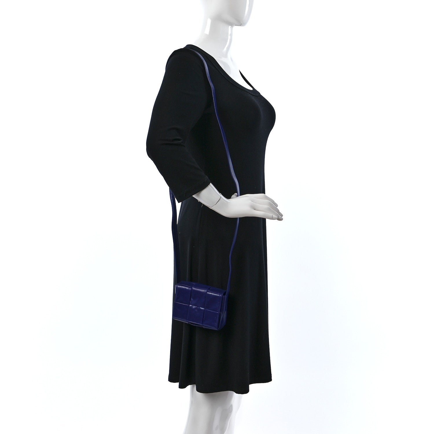 Bottega Veneta Crinkled Lambskin Maxi Intrecciato Extra Mini Cassette Crossbody Bag Unicorn 2 of 8