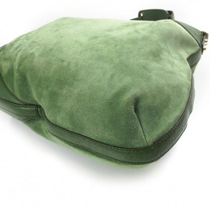 Gucci Suede Hasler Hobo Green 5 of 11