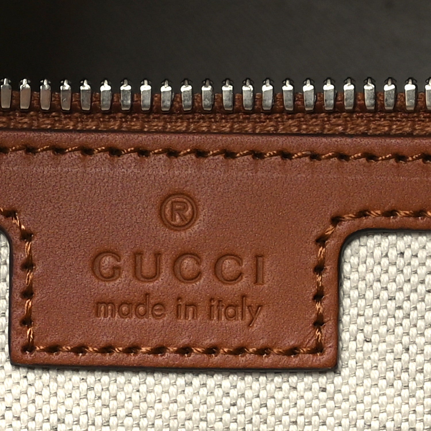 Gucci Calfskin GG Tennis Embossed Large Duffle Bag Brown 5 of 9