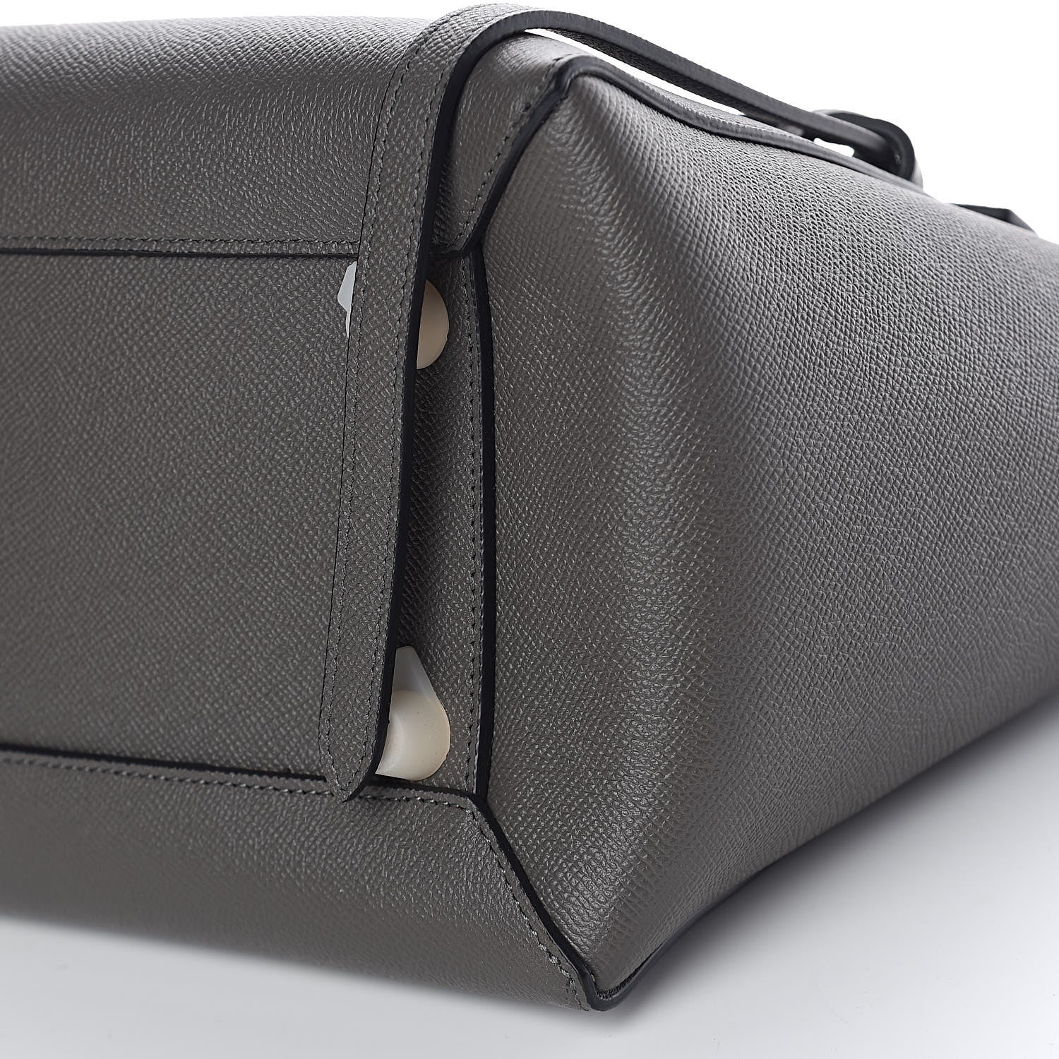 Celine Grained Calfskin Mini Belt Bag Grey 10 of 10