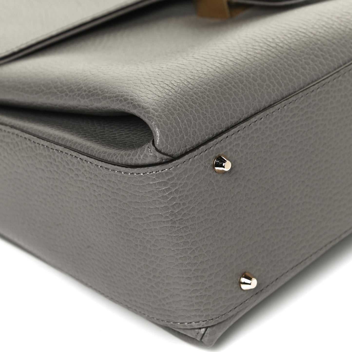Dollar Calfskin Medium Interlocking G Top Handle Shoulder Bag Loess