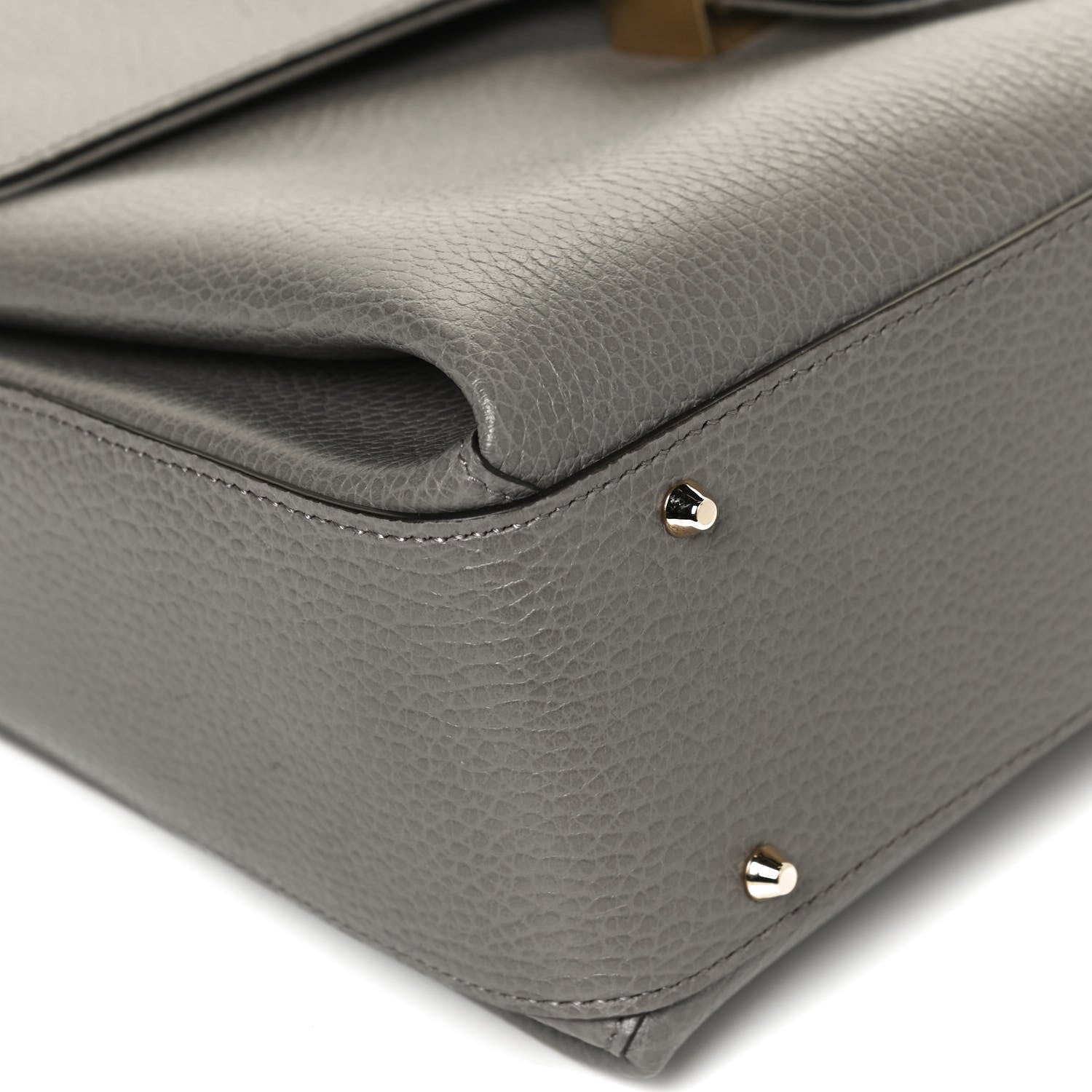 Gucci Dollar Calfskin Medium Interlocking G Top Handle Shoulder Bag Loess 12 of 12
