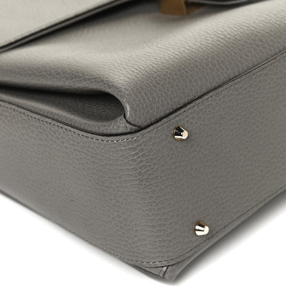 Gucci Dollar Calfskin Medium Interlocking G Top Handle Shoulder Bag Loess 12 of 12