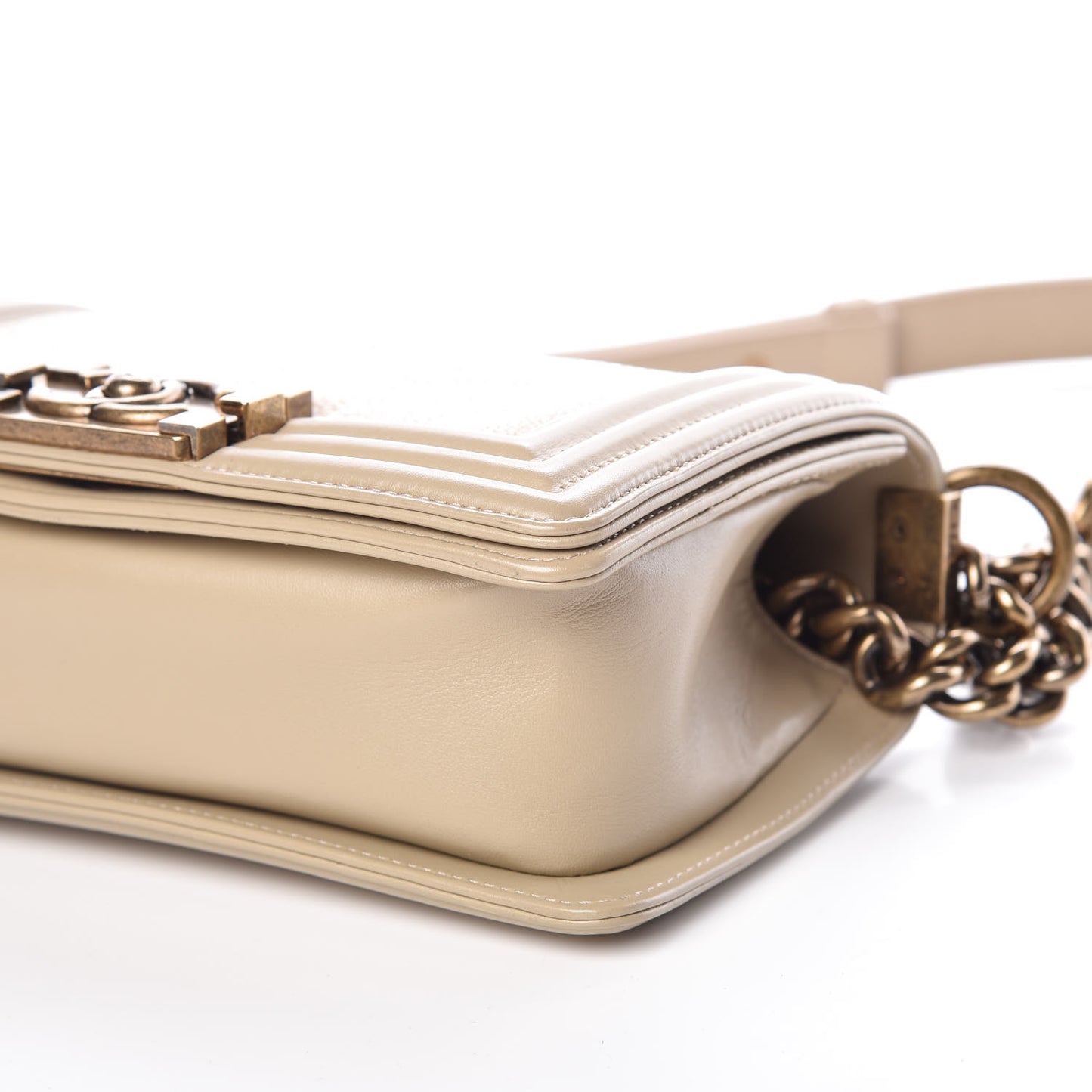 Galuchat Stingray Small Boy Flap Beige