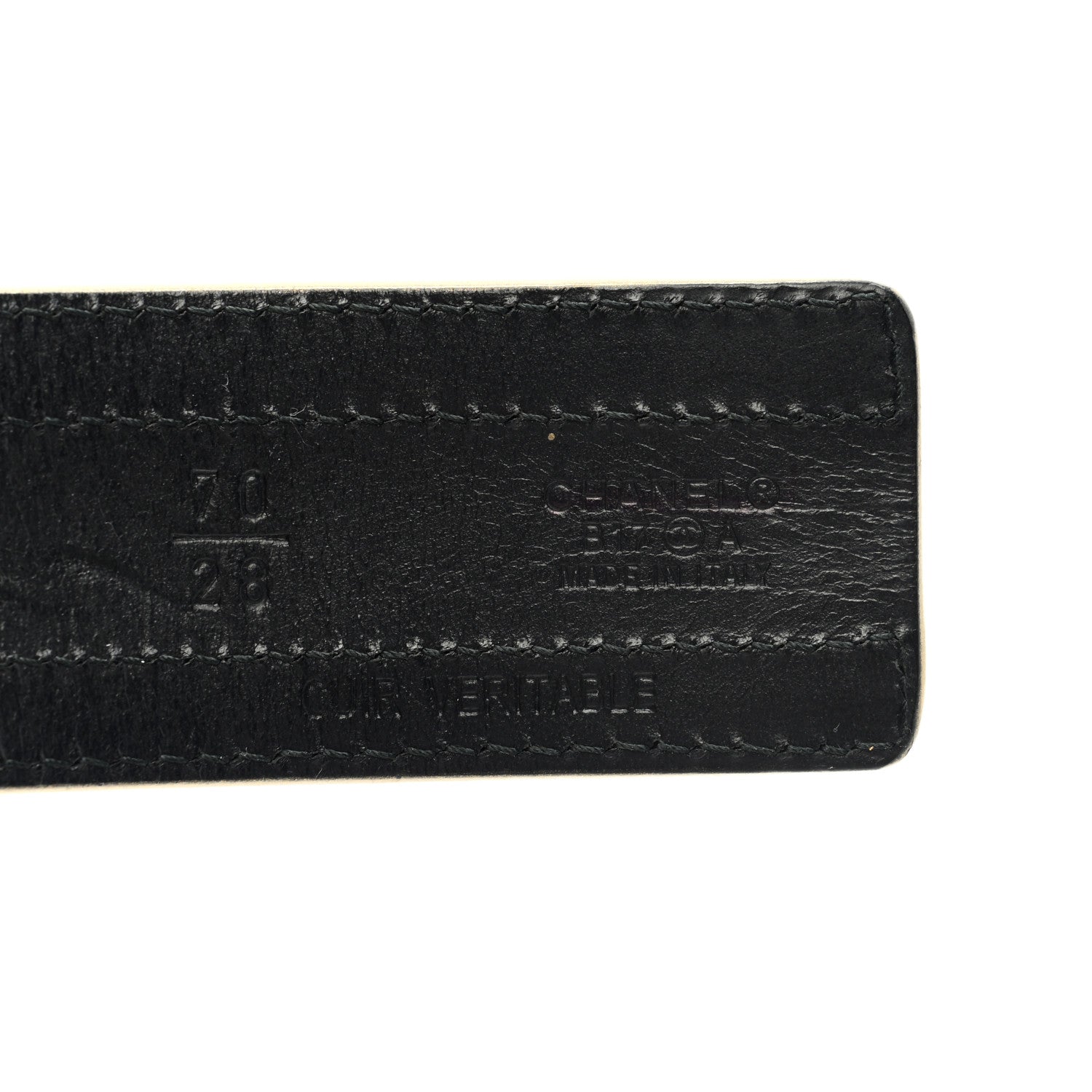 Chanel Metallic Lambskin Pearl CC Belt 70 28 Gold 3 of 4