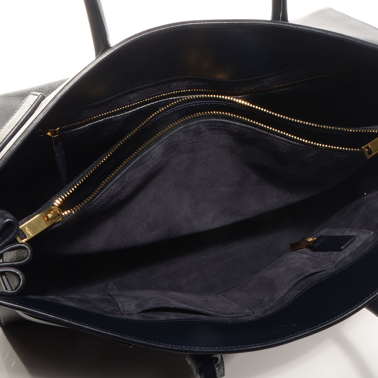 Saint Laurent Leather Large Sac de Jour Carryall Navy Blue 7 of 9
