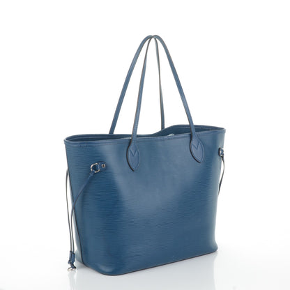 Louis Vuitton Epi Neverfull MM Cyan 3 of 7