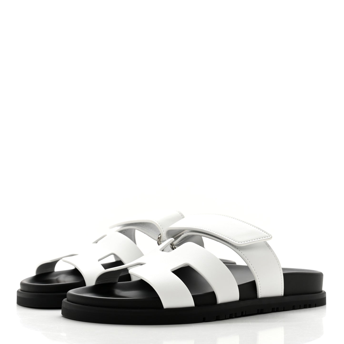 Calfskin Womens Chypre Sandals 36 White