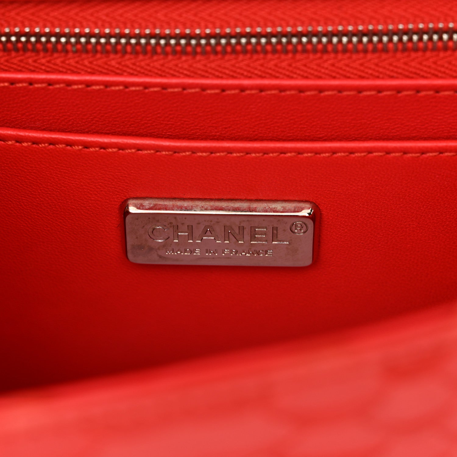 Chanel Snakeskin Mini Rectangular Flap Red 6 of 11