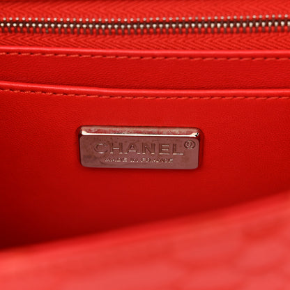 Chanel Snakeskin Mini Rectangular Flap Red 6 of 11