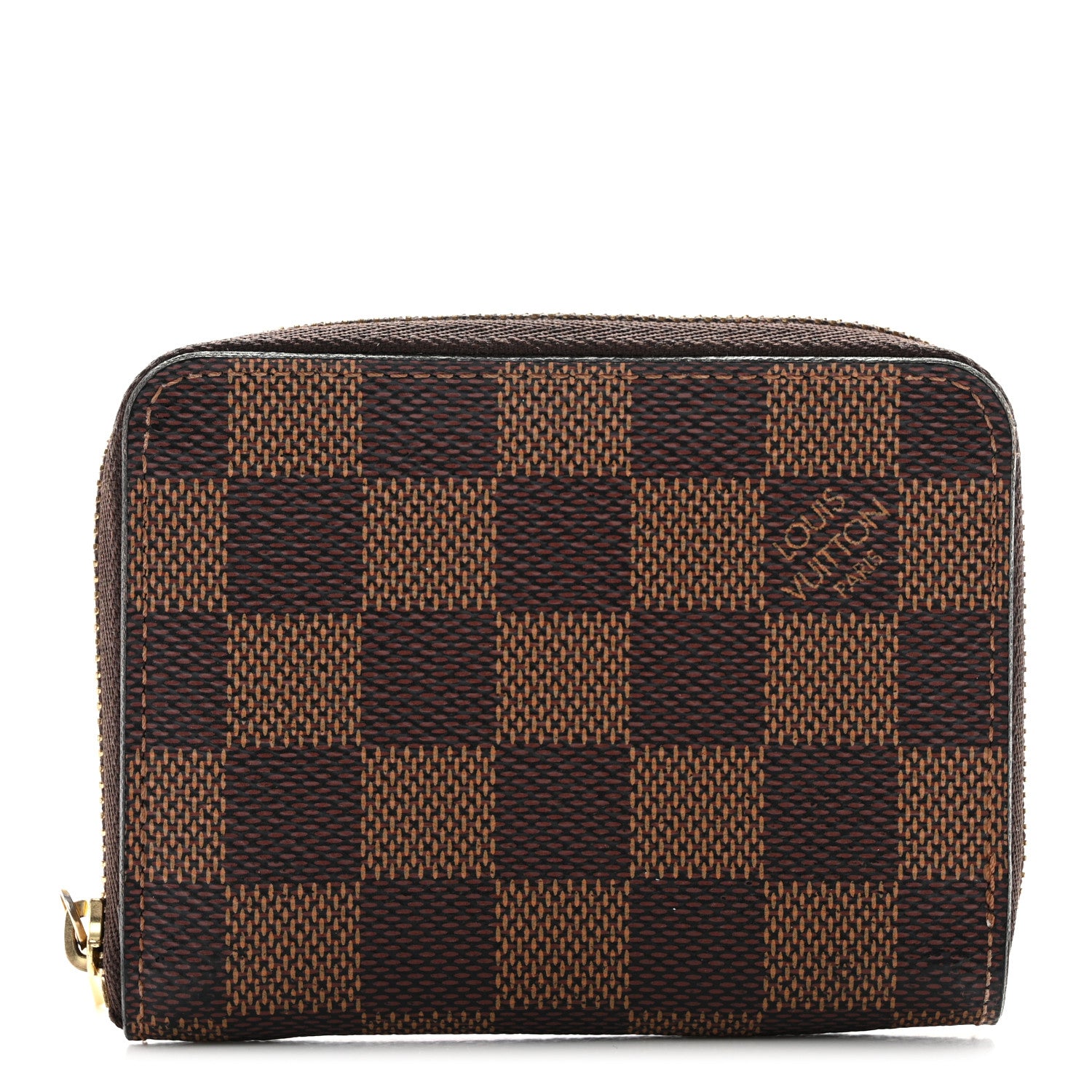 Louis Vuitton Damier Ebene Zippy Coin Purse Rose Ballerine 1 of 7