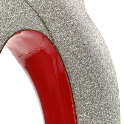 Christian Louboutin Glitter Hot Chick 100 Pumps 42 Silver 8 of 8