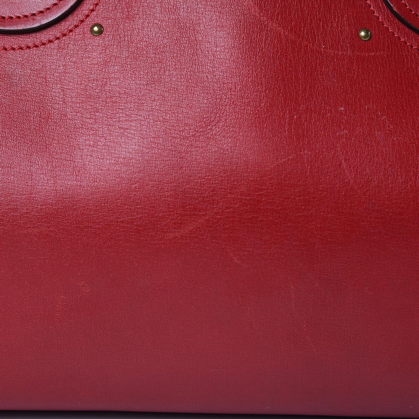 Calfskin Aurore Duffle Bag Vermillion Red