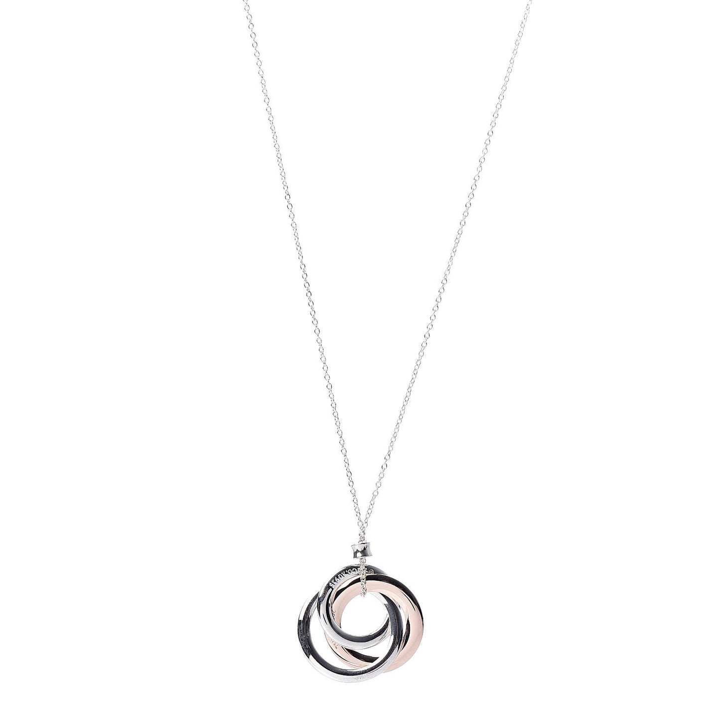 Sterling Silver Rubedo 1837 Circles Pendant Necklace