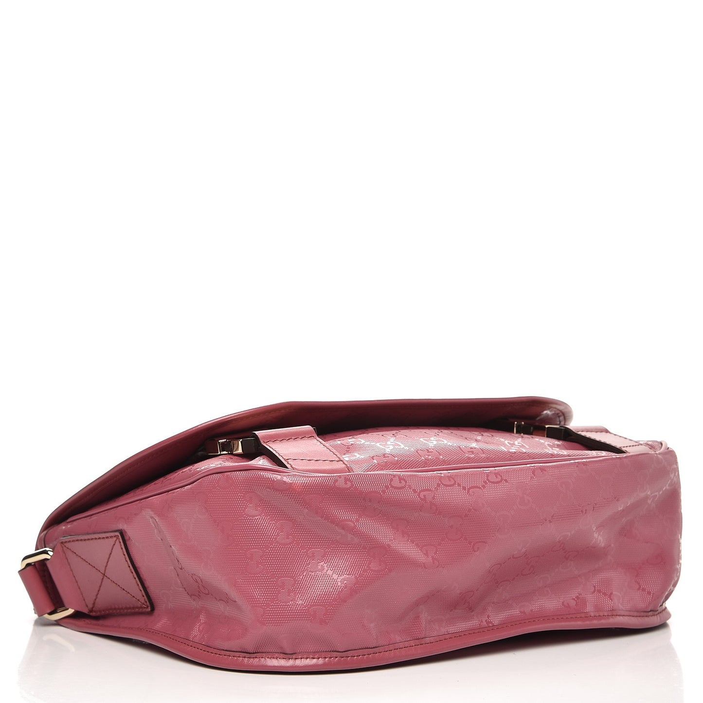 Imprime Monogram Medium Double Buckle Flap Messenger Bag Vintage Rose