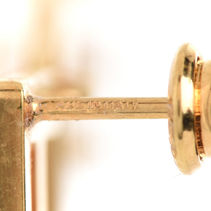 Fendi Metal Signature Earrings Gold 5 of 6