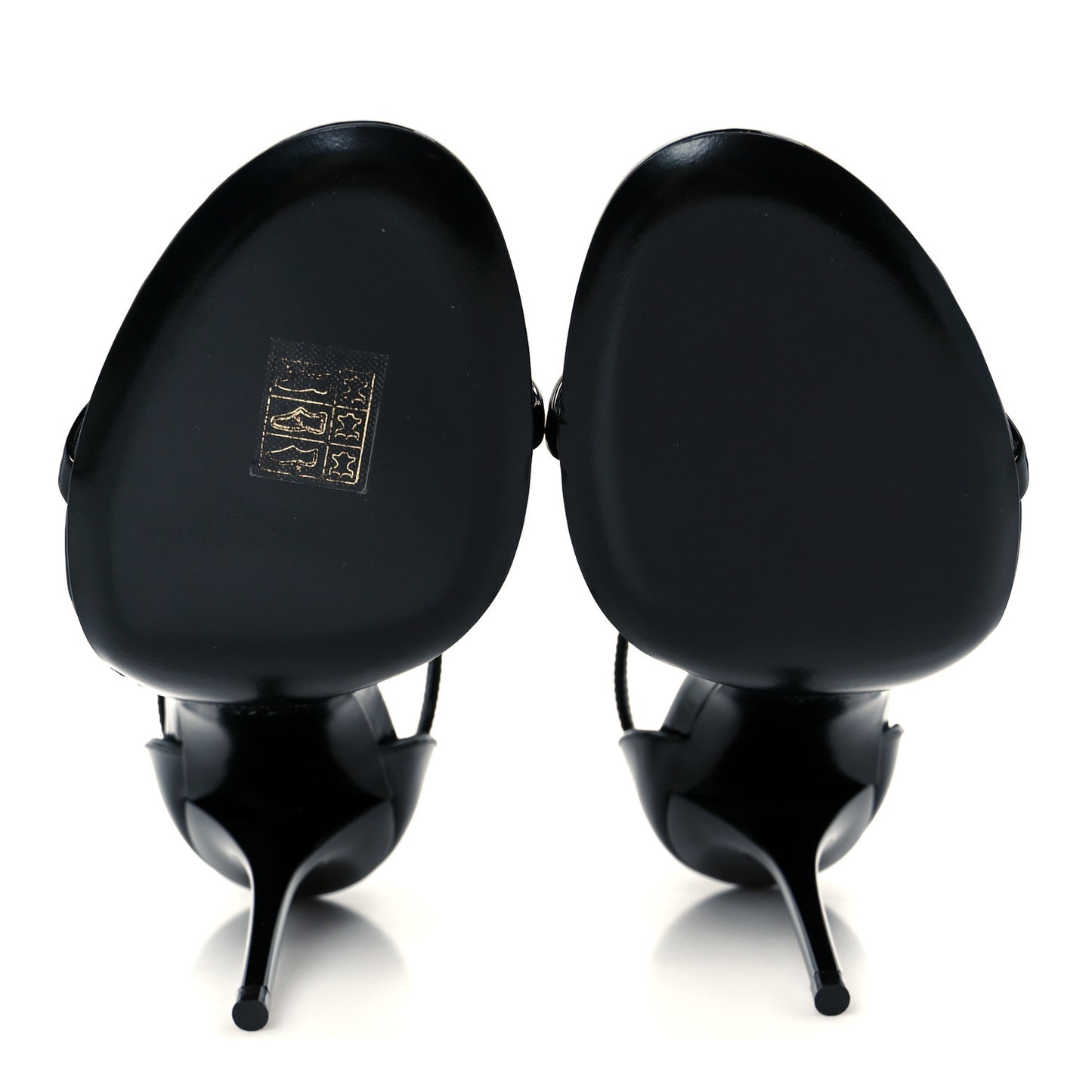 Vernice Chiffon Cassandra 100 Ankle Strap Sandals 37.5 Black