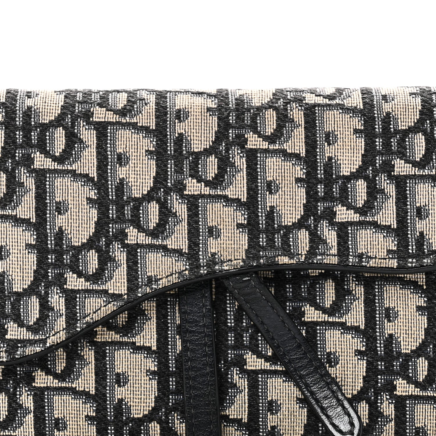 Christian Dior Oblique Saddle Chain Long Wallet Blue 1861471
