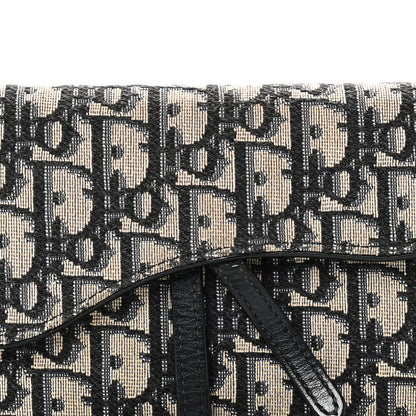 Christian Dior Oblique Saddle Chain Long Wallet Blue 8 of 8
