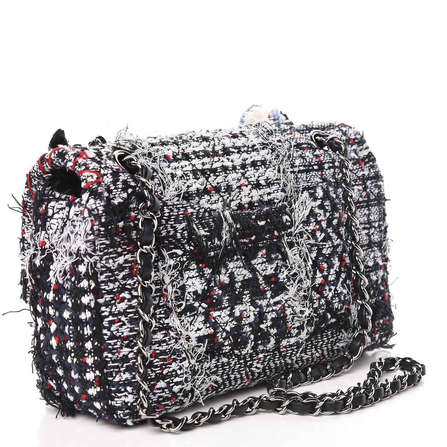 Chanel Tweed Pompom Flap Bag Multicolor 3 of 11