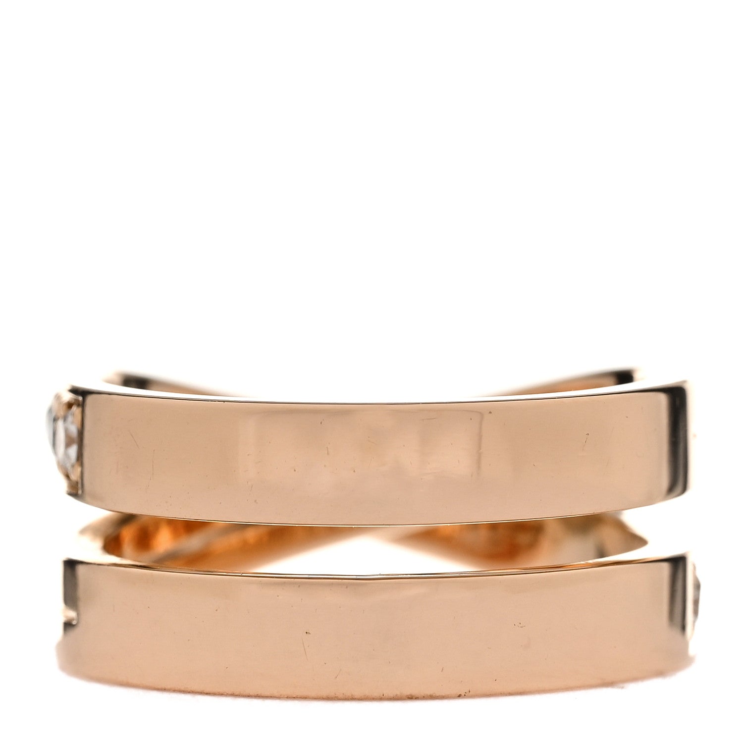 Cartier 18K Pink Gold Diamond Paris Nouvelle Vague Ring 53 6.5 3 of 5