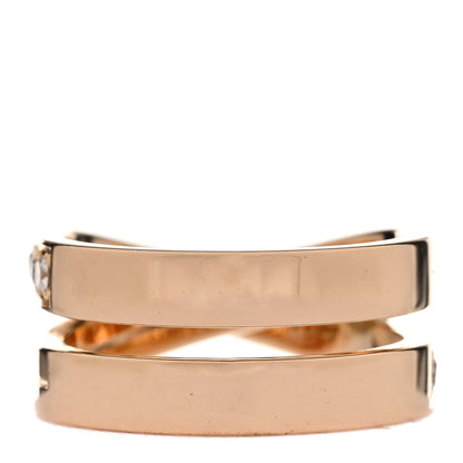 Cartier 18K Pink Gold Diamond Paris Nouvelle Vague Ring 53 6.5 3 of 5