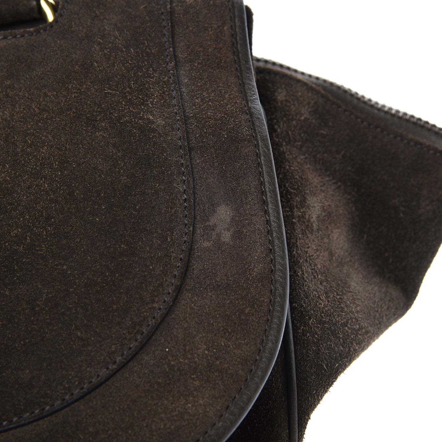 Suede Medium 1973 Top Handle Satchel Olive