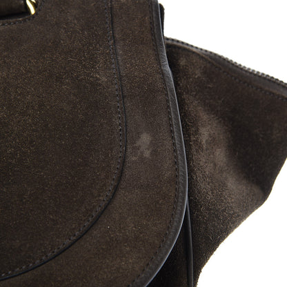 Gucci Suede Medium 1973 Top Handle Satchel Olive 8 of 16