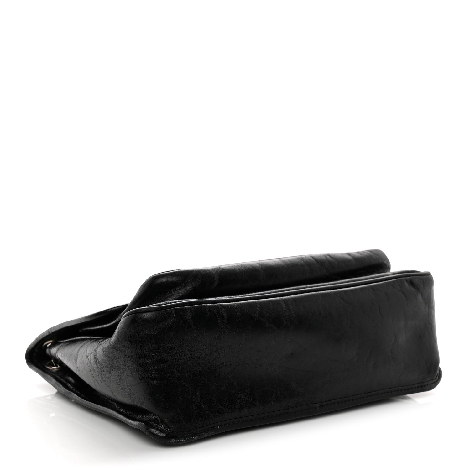 Saint Laurent Crinkled Calfskin Monogram Medium Niki Chain Satchel Black 4 of 11
