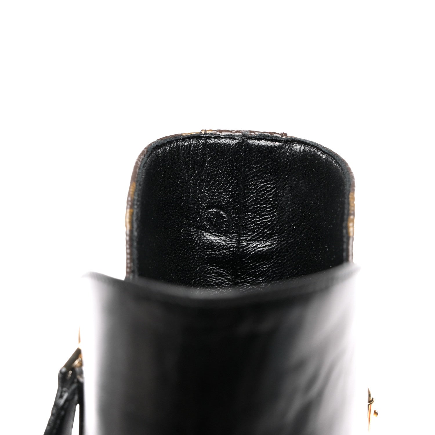 Louis Vuitton Calfskin Monogram Afterglow Platform Ankle Boots 39 Black 9 of 14