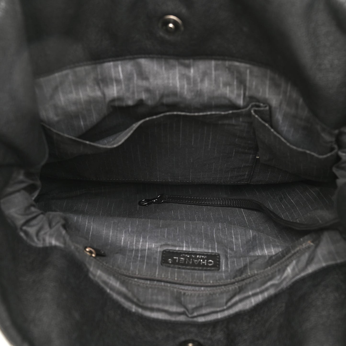 Calfskin CC Shoulder Bag Black