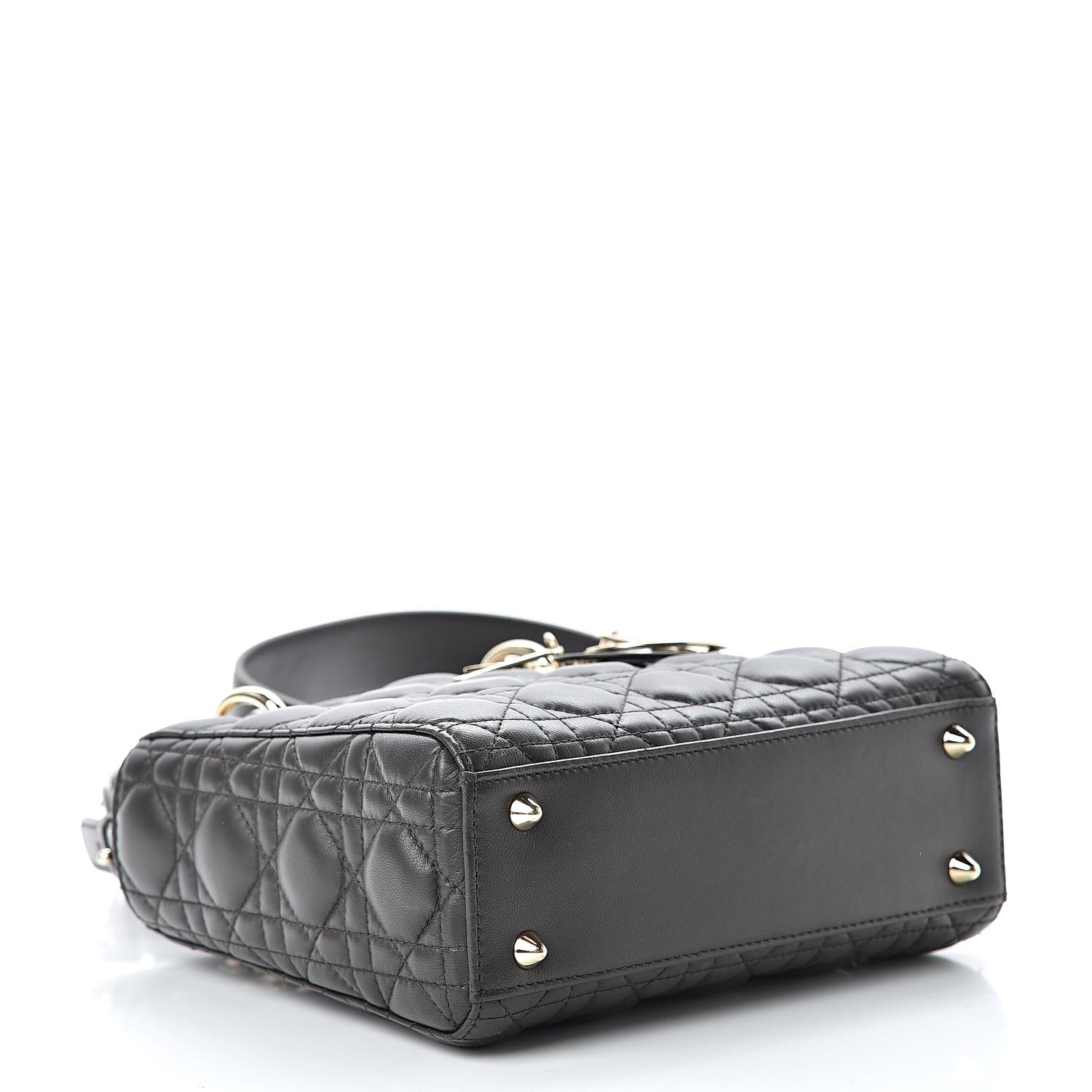 Christian Dior Lambskin Cannage Small Lucky Badges My Lady Dior Black 4 of 12