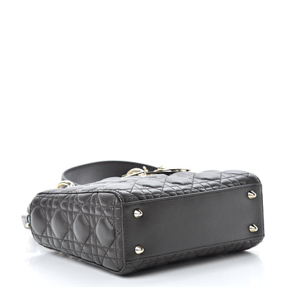 Christian Dior Lambskin Cannage Small Lucky Badges My Lady Dior Black 4 of 12