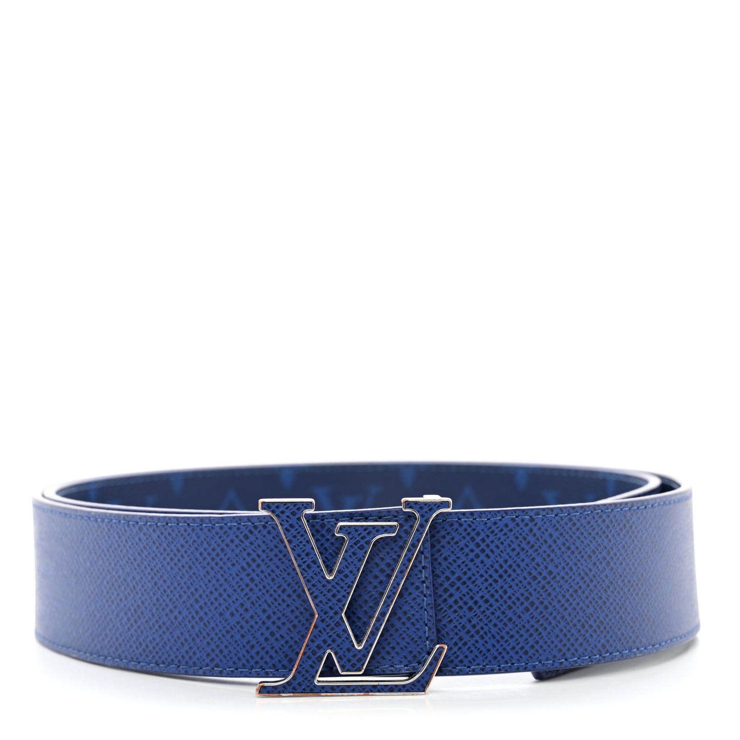 Monogram 40mm Reversible LV Initiales Belt 100 40 Cobalt Blue