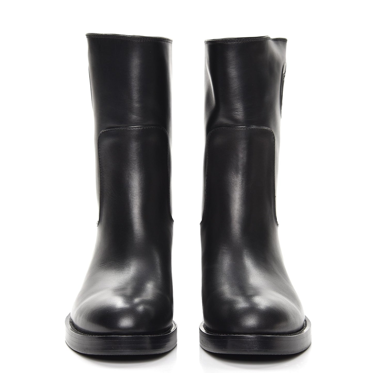 Calfskin Overdrive Flat Calf High Boots 39.5 Black