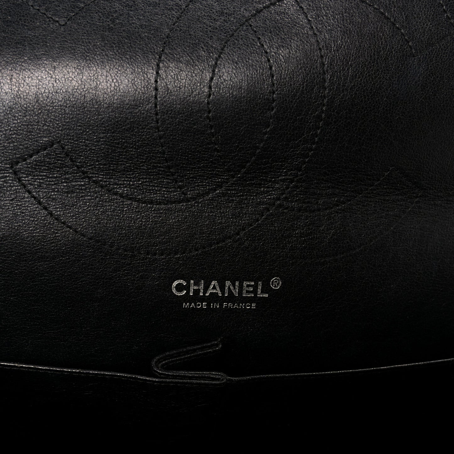 Metallic Aged Calfskin Quilted 2.55 Reissue 226 Flap So Black