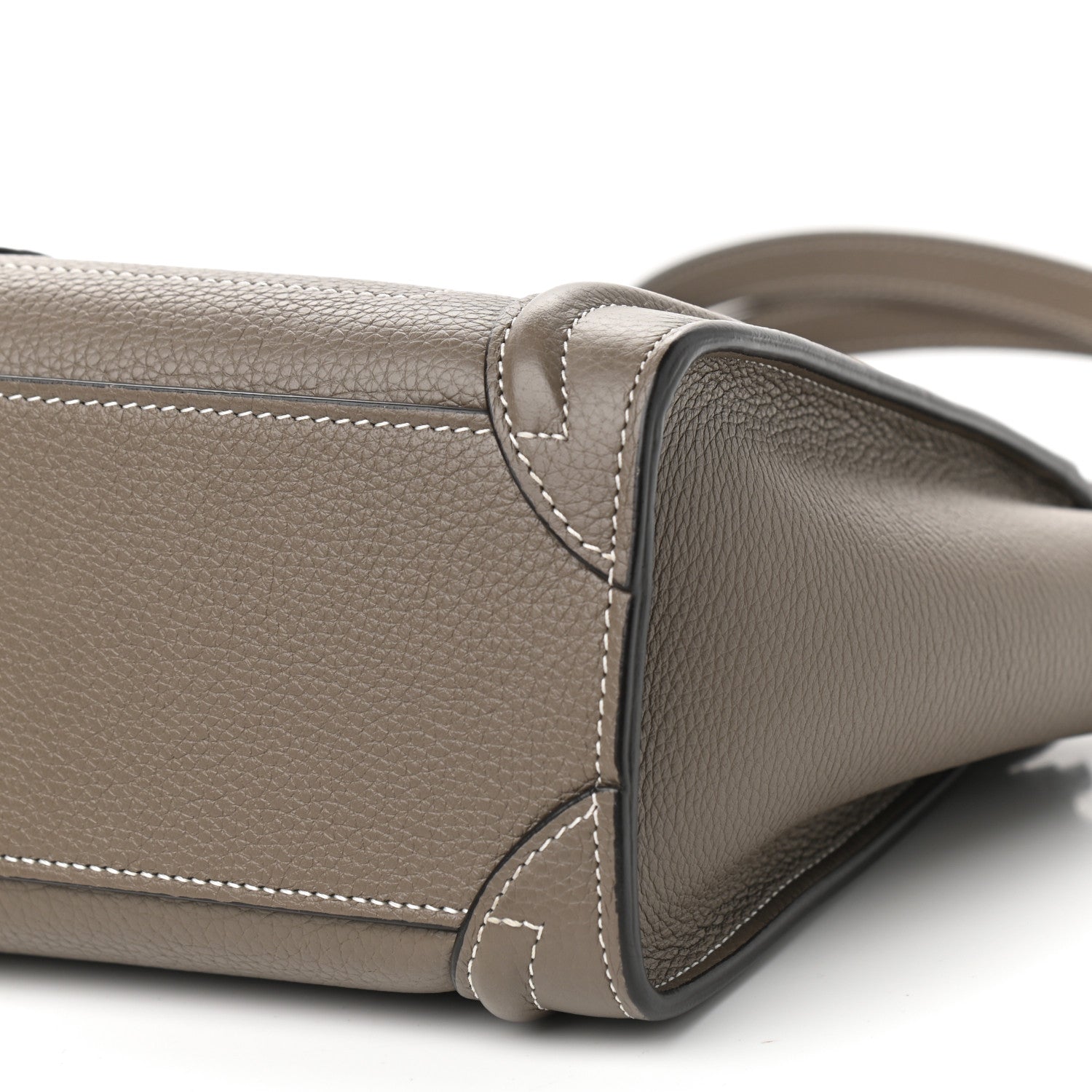 Celine Drummed Calfskin Nano Luggage Souris 9 of 9