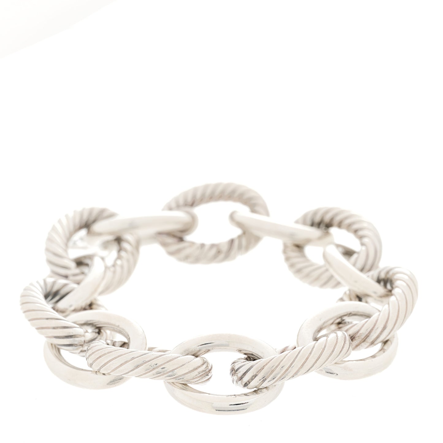 Sterling Silver 17mm Extra Large Oval Link Bracelet