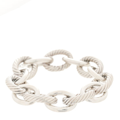 David Yurman Sterling Silver 17mm Extra Large Oval Link Bracelet 1 of 3