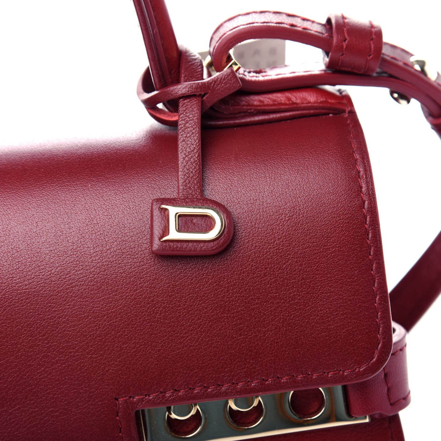 Calfskin Mini Tempete Satchel Red