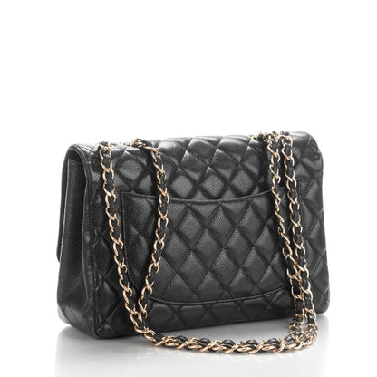 Chanel Caviar Quilted Jumbo Single Flap Black 3 of 8