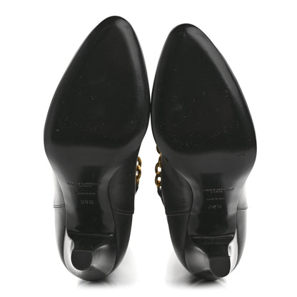 Saint Laurent Smooth Calfskin Le Maillon 95 Boots 38.5 Black 5 of 8