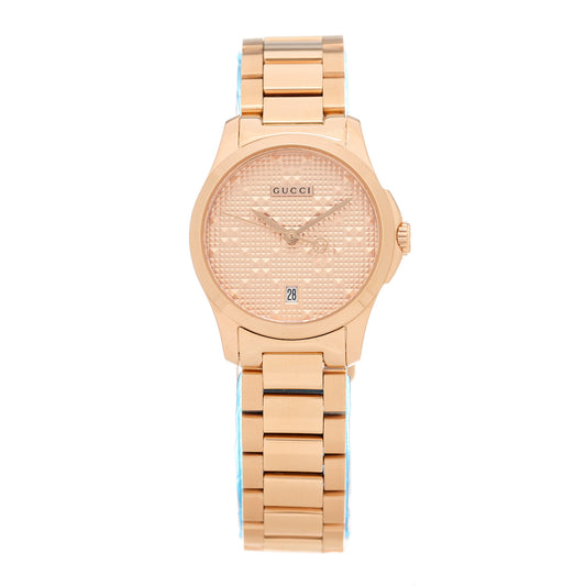 Stainless Steel 27mm G-Timeless Diamante Quartz Watch Rose