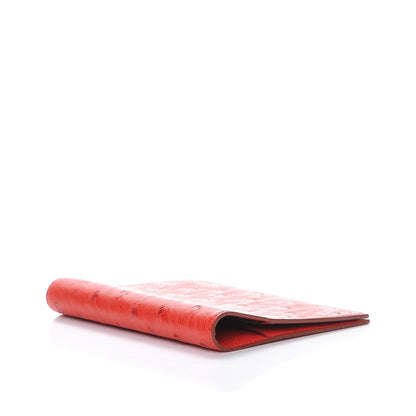 Hermes Ostrich Globe Trotter Agenda Cover Rouge Vif 4 of 8