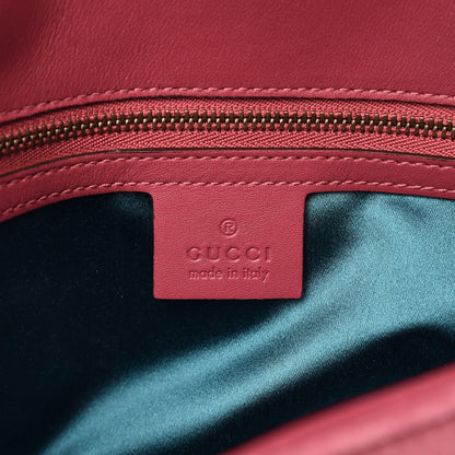Gucci Velvet Matelasse Small GG Marmont Shoulder Bag Light Raspberry Rose 6 of 7